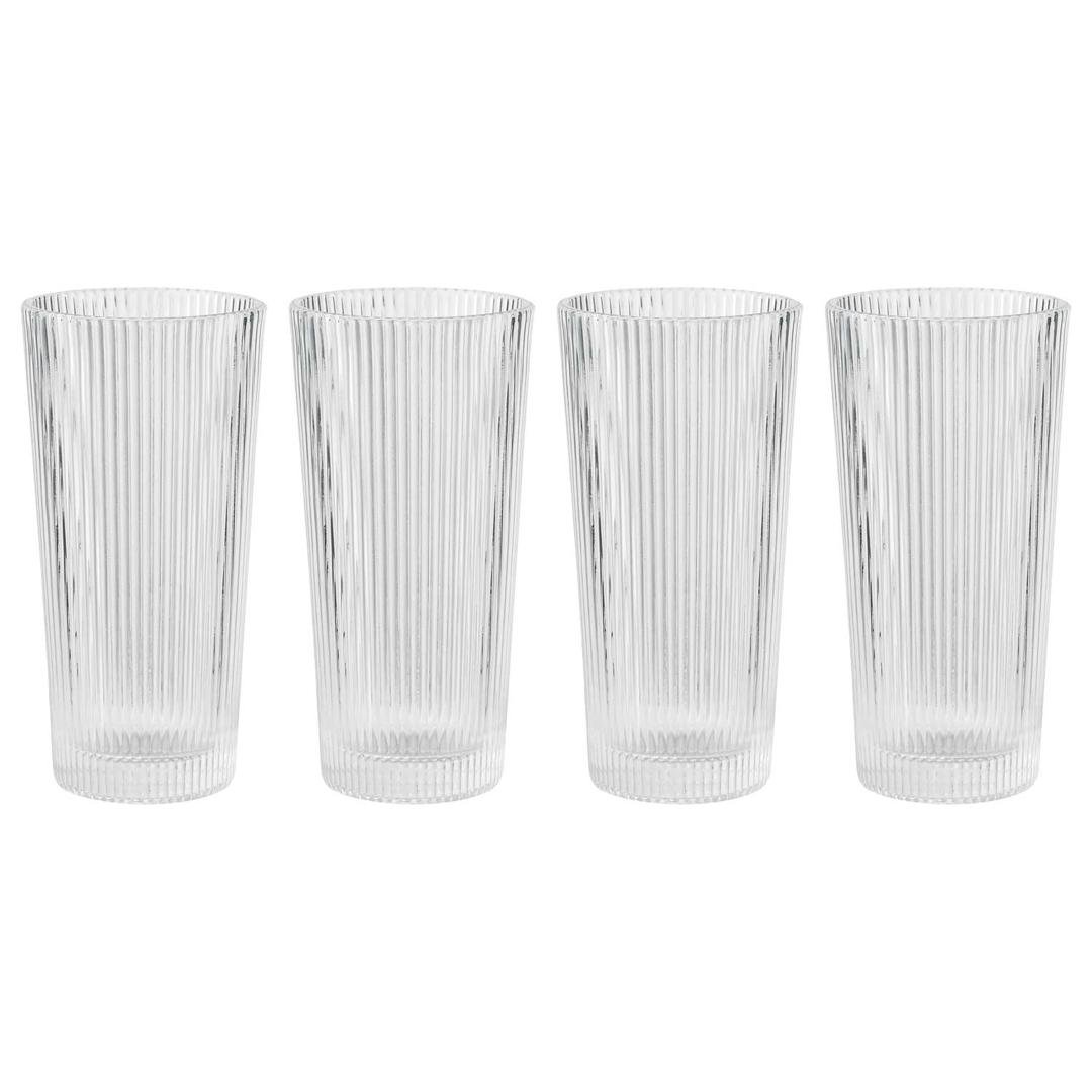 Stelton Pilastro long drink glas 0,3ltr 4stk glær