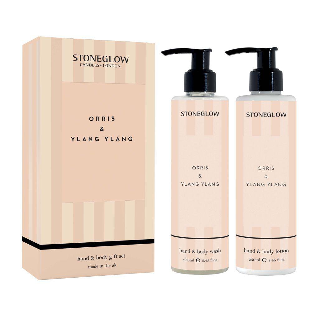 Stoneglow Classic hand og líkamskrem gjafasett - Orris & Ylang Ylang