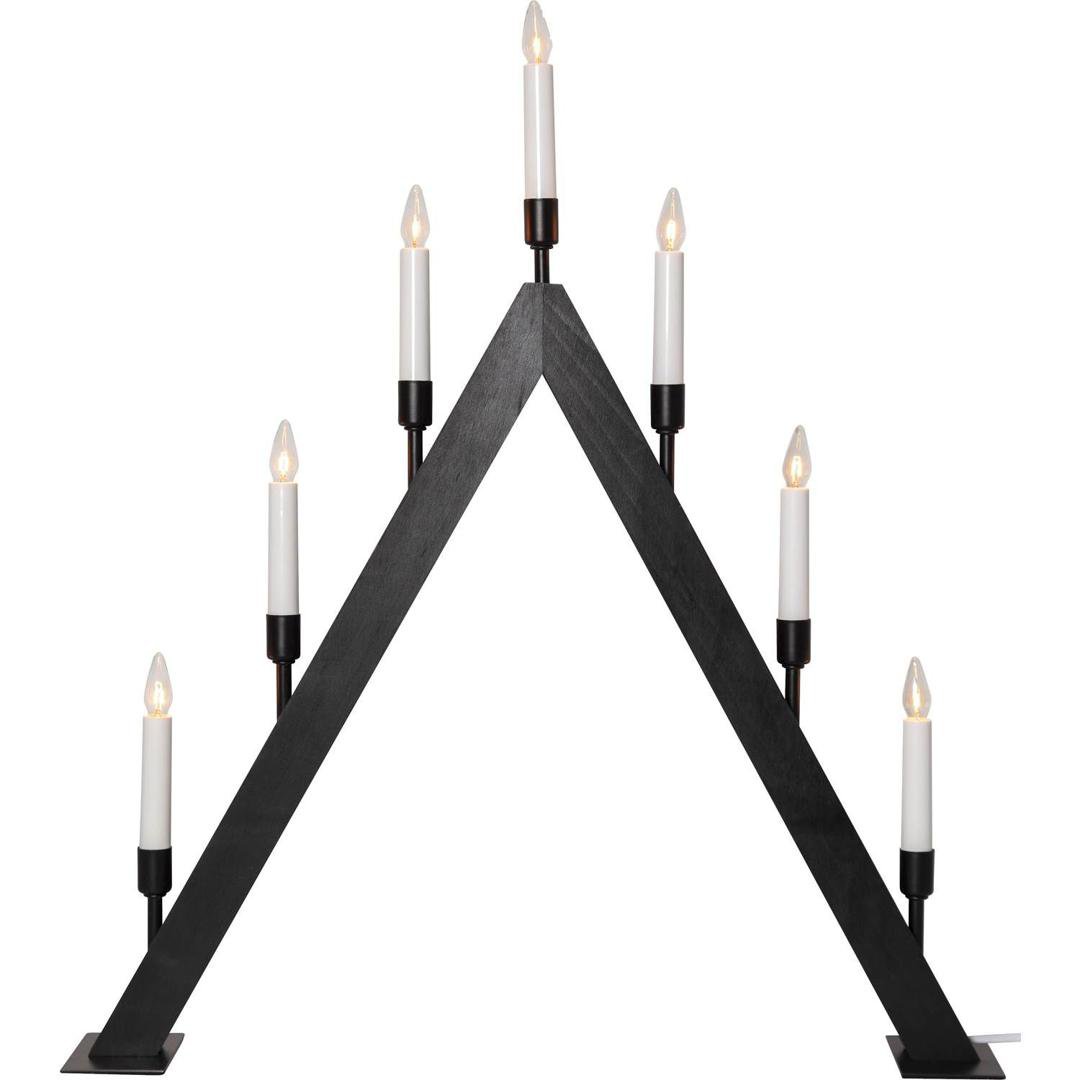 Image of Star Trading Aðventuljós Vind 7 ljós svart