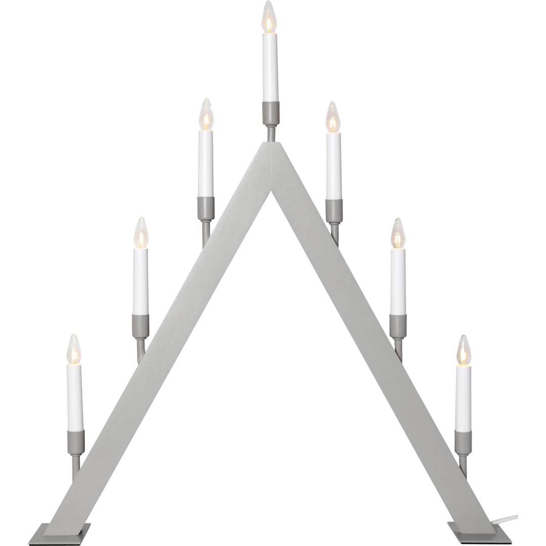 Image of Star Trading Aðventuljós Vind 7 ljós grátt