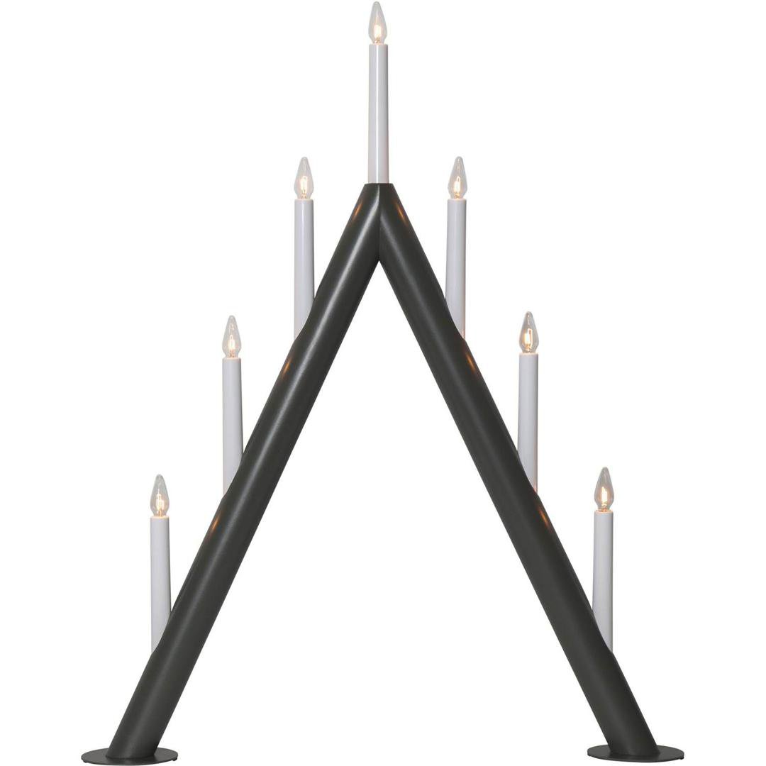 Image of Star Trading Aðventuljós Circum 7 ljós dökkgrátt