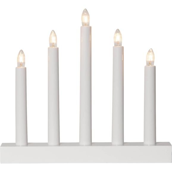 Image of Star Trading Aðventuljós Inez 5 ljós hvítt