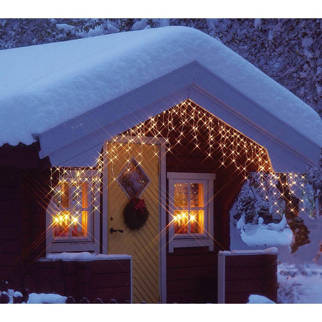 Image of Star Trading Ljósasería úti ísregn 140 ljós hlý hvít 