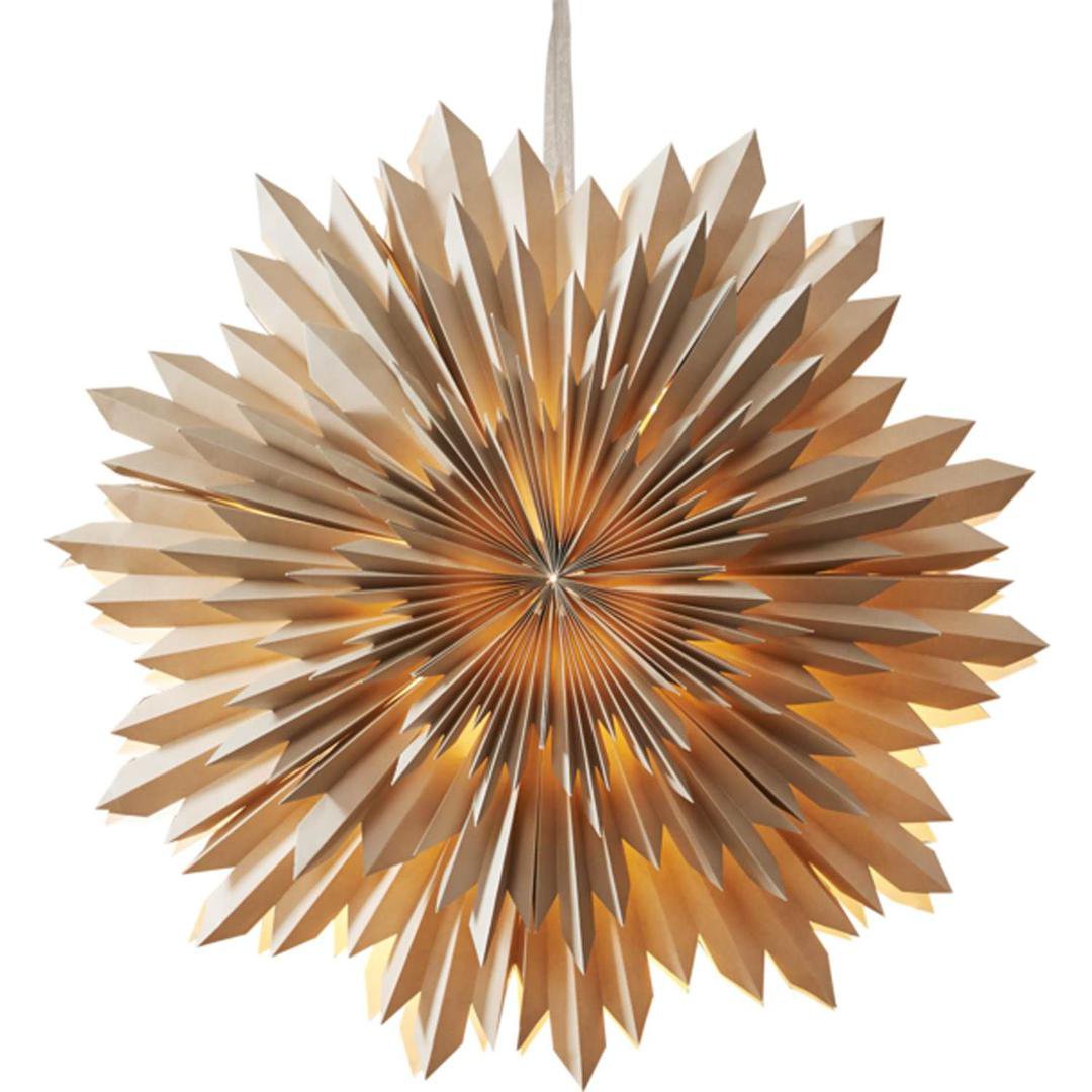 Star Trading Jólastjarna 50cm beige