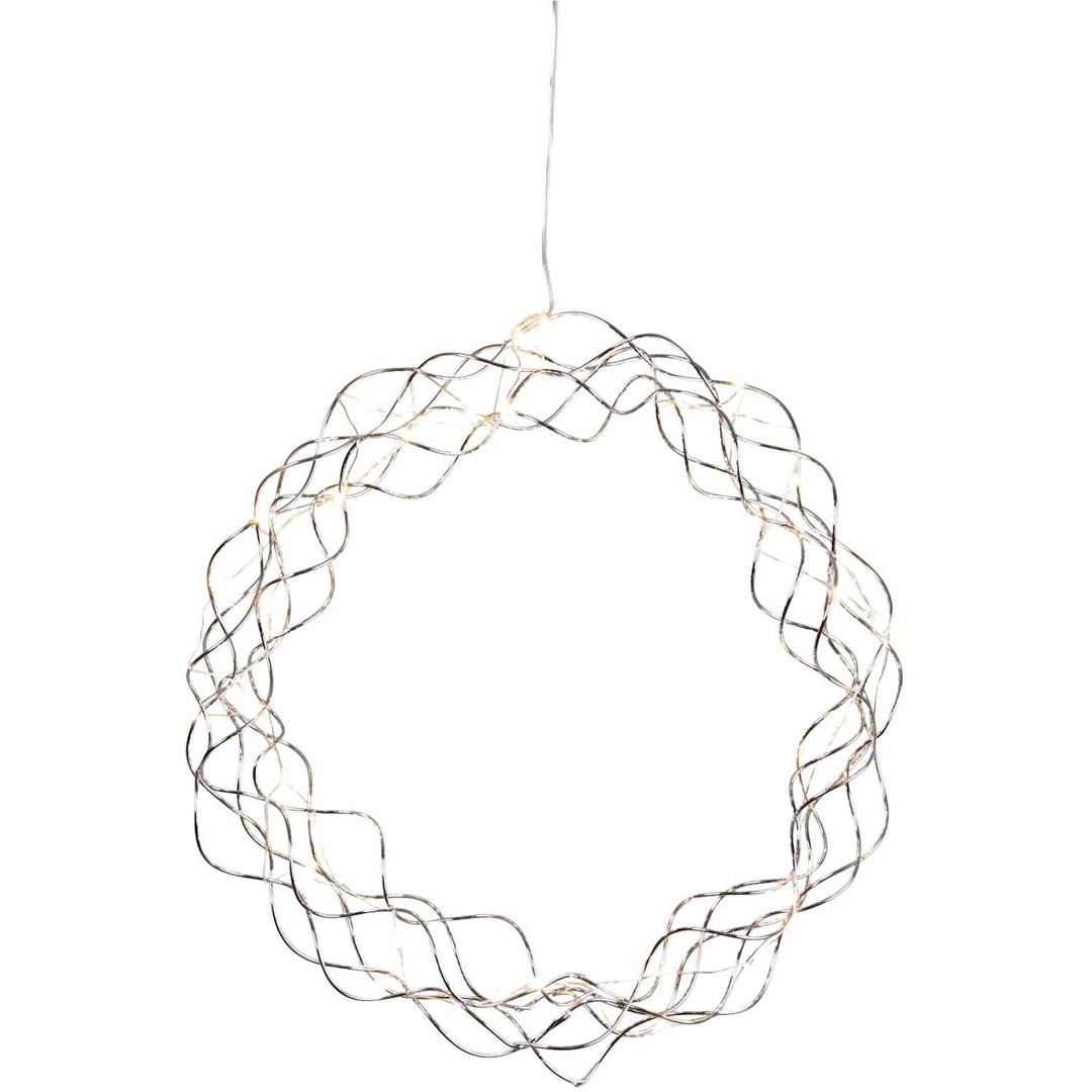 Image of Star Trading Jólakrans 30cm króm