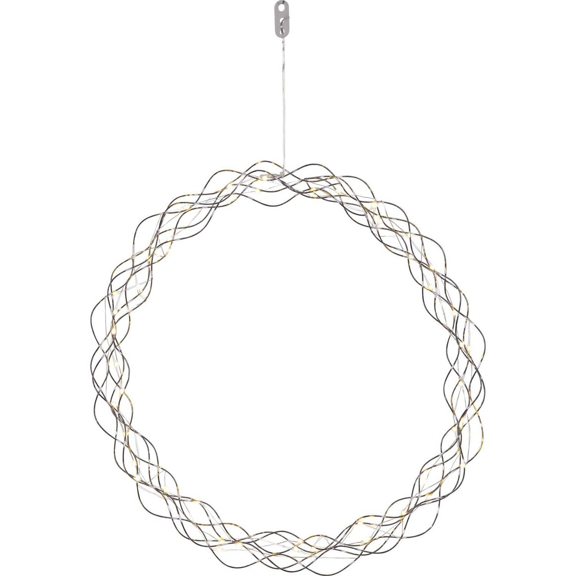 Image of Star Trading Jólakrans 45cm króm