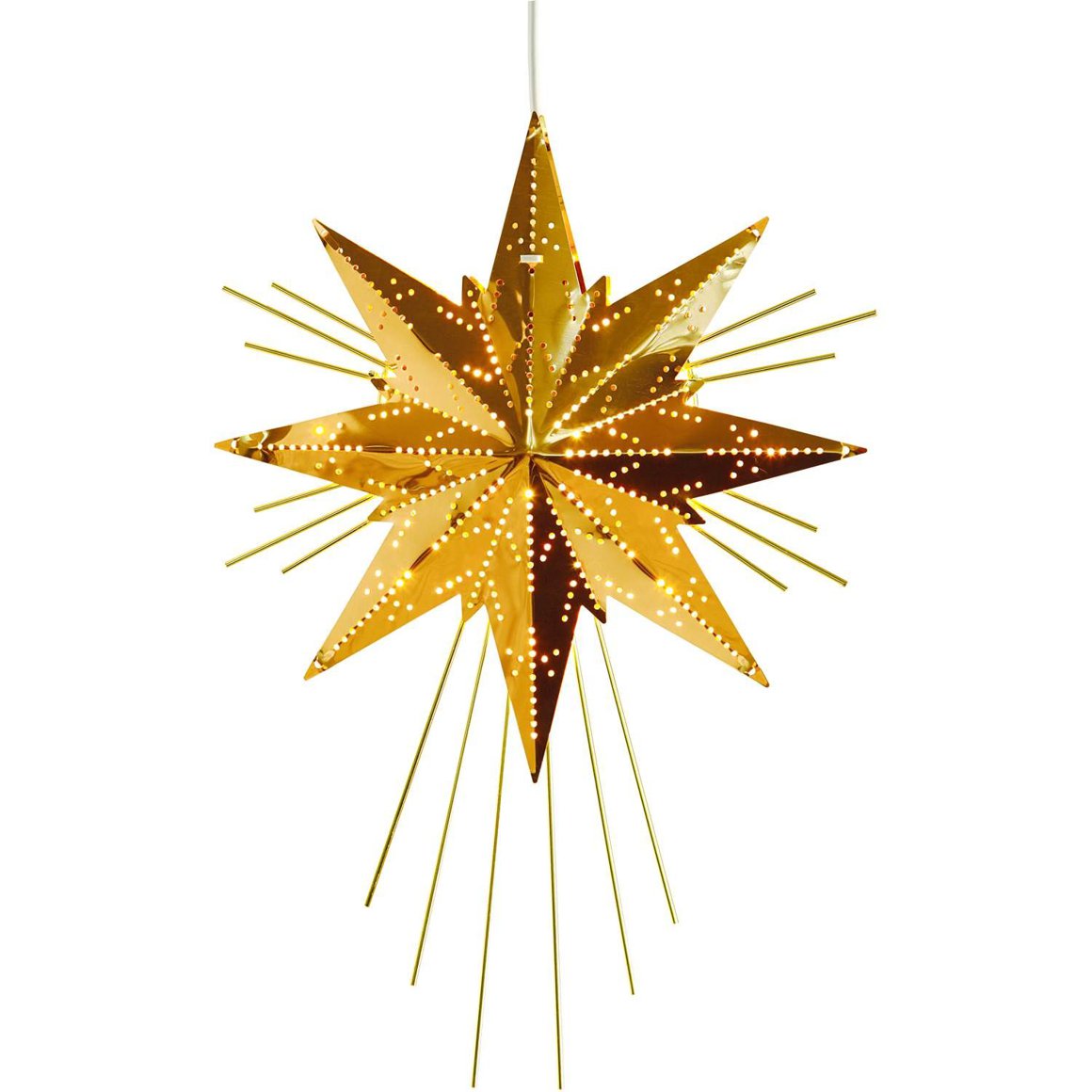 Image of Star Trading Jólastjarna Mini Luxe 36cm gyllt