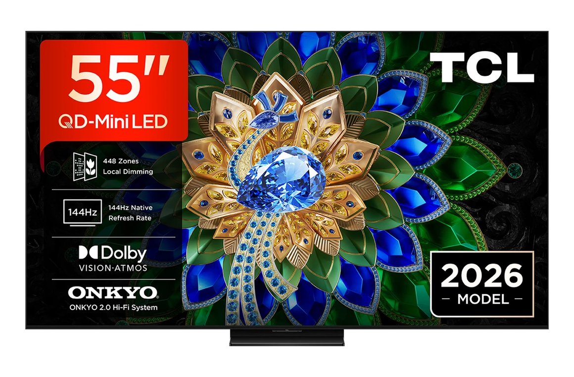 Image of TCL 55" UHD QD Mini LED Google Sjónvarp