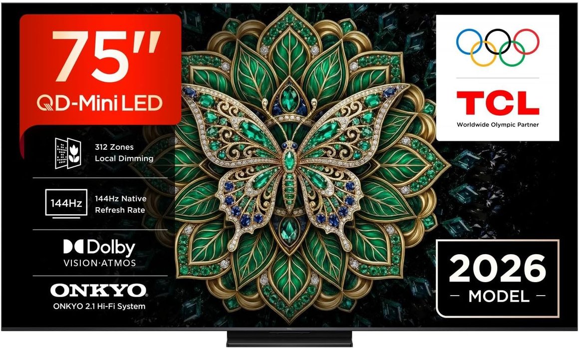 TCL 75" UHD QD Mini LED Google Sjónvarp