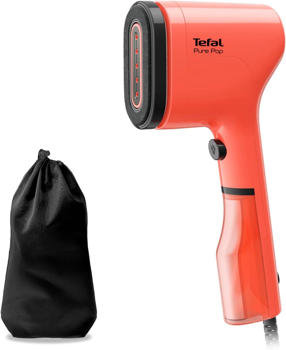 Image of Tefal Pure Pop Gufubursti, bleikur