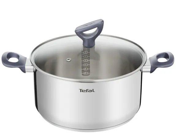 Tefal Daily Cook Stálpottur 20 cm með glerloki