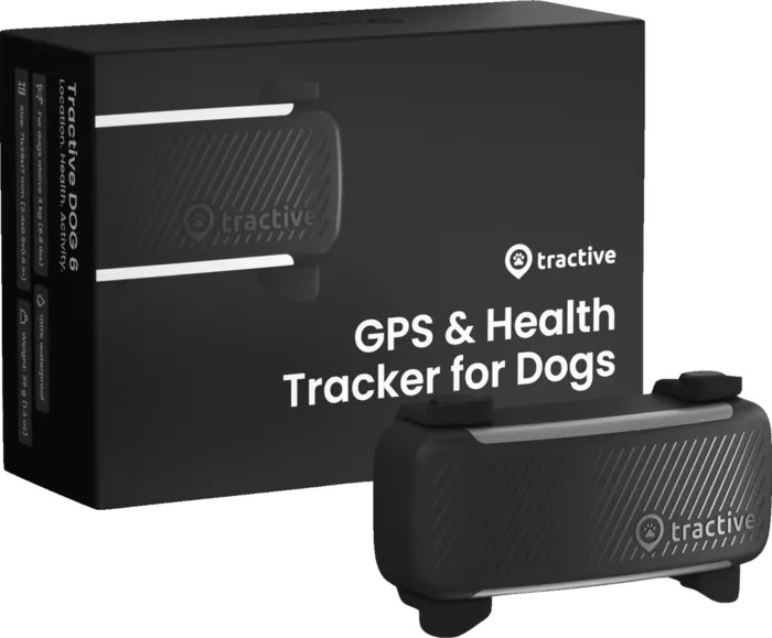 Image of Tractive GPS Staðsetningartæki fyrir hunda, svart