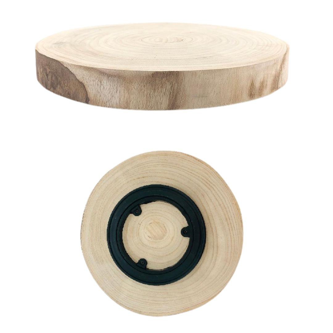 Image of Trendcenter Bakki snúnings ö30 hæð3cm viður/drumbur