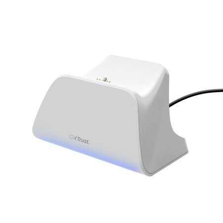 Trust GXT 255W Hraðhleðslustandur fyrir PS5 stýripinna, hvítur