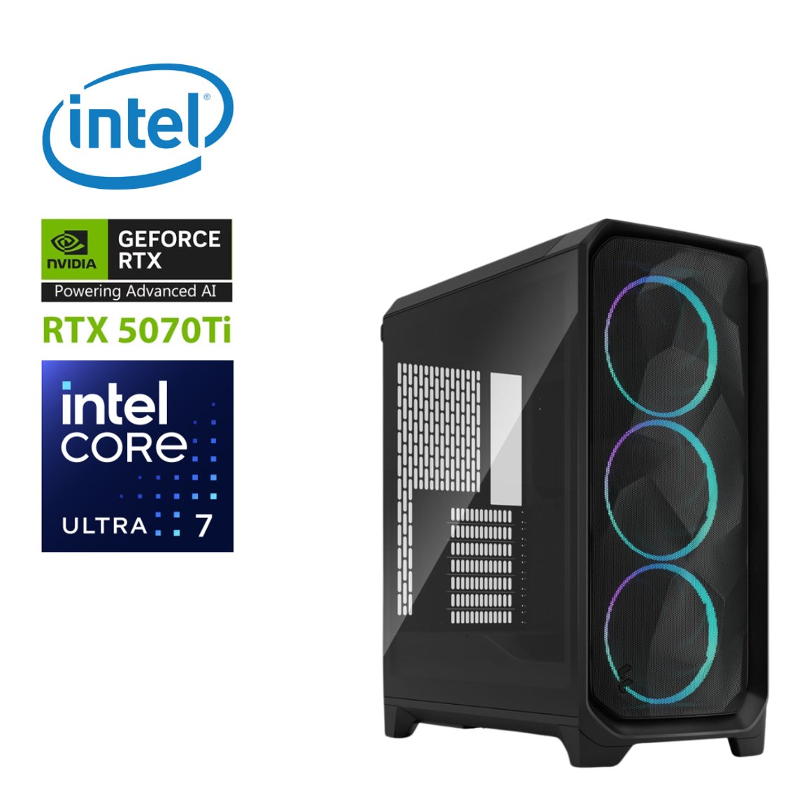 Image of Turntölva Intel 5 Ultra 7 265K/32GB/RTX5070 Ti 16GB/2TB
