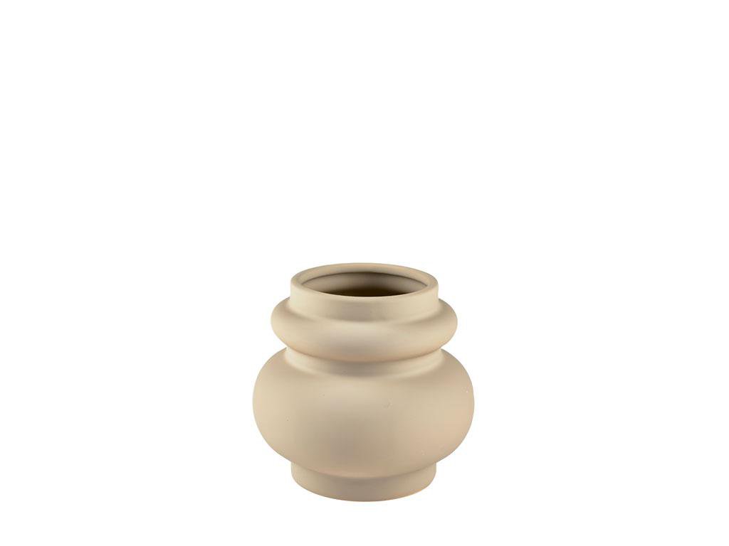 Image of Villa Collection Blómavasi leir 16 x 15cm sand