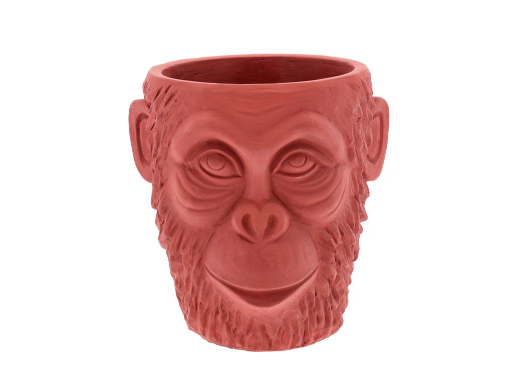 Villa Collection Blómapottur 22cm api höfuð red