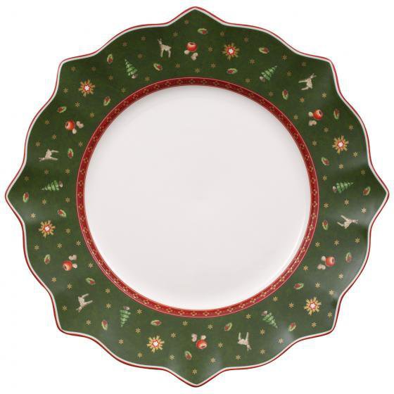 Villeroy & Boch Toys Delight jóla diskur 29cm grænn