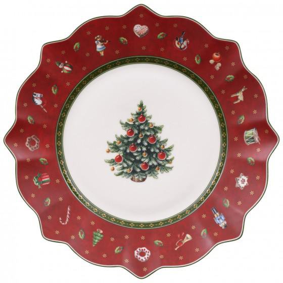 Villeroy & Boch Toys Delight jóladiskur rauður 24cm