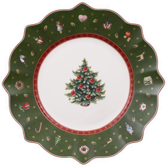 Villeroy & Boch Toys Delight Jóla diskur 24cm grænn