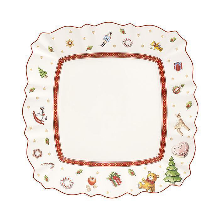 Image of Villeroy & Boch Toys Delight ferkantaður jóladiskur 22x22 cm