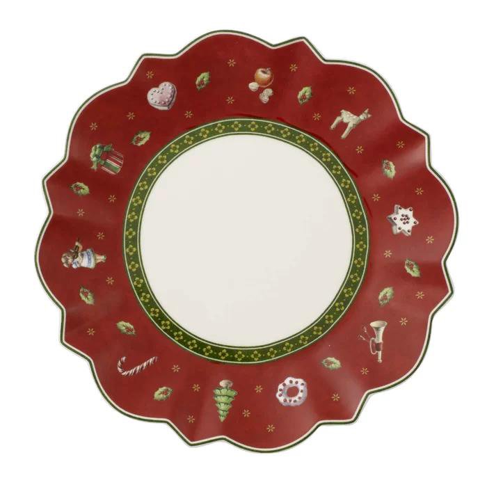 Villeroy & Boch Toys Delight jóla diskur 17cm rauður