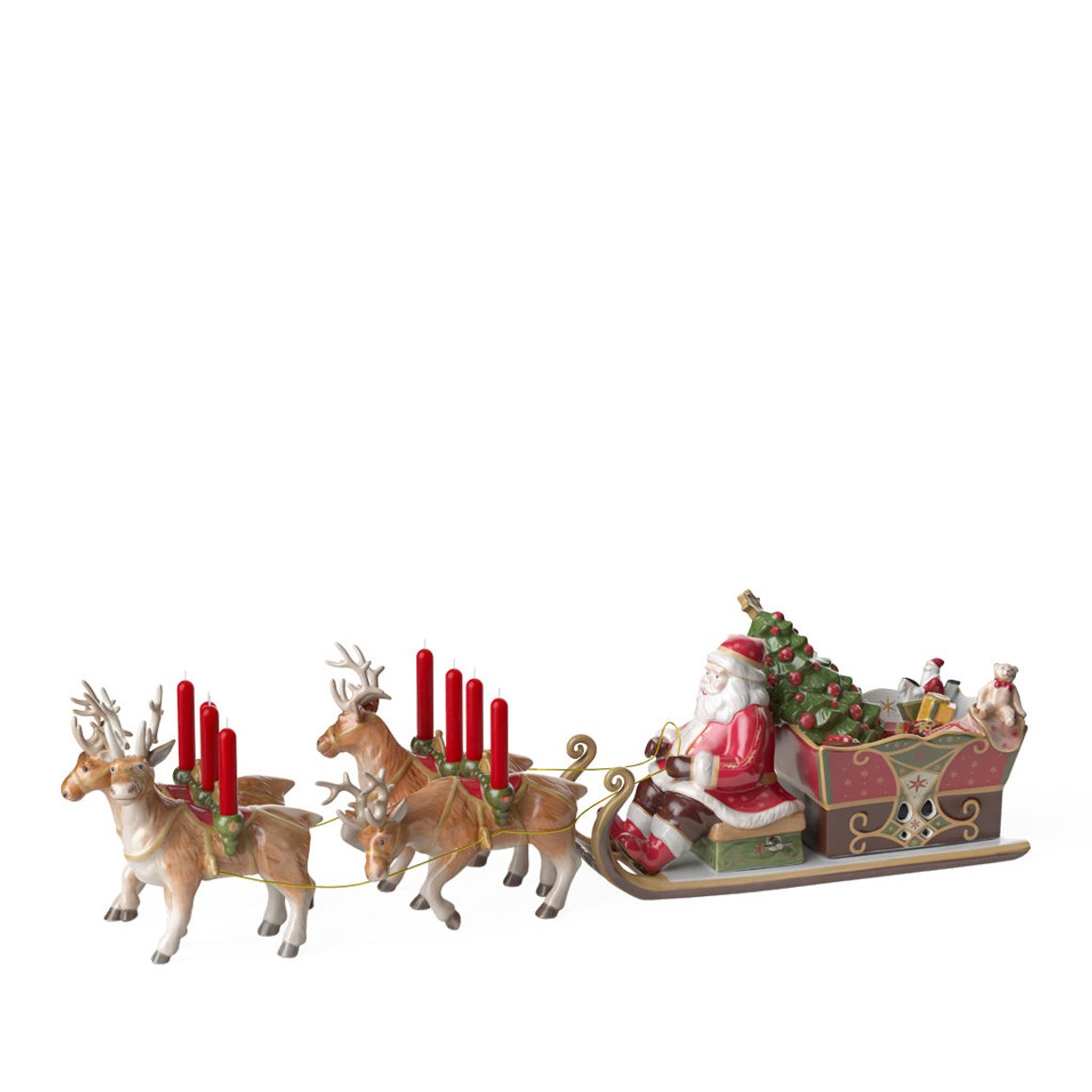 Image of Villeroy & Boch Christmas Toys jólasveinn á sleða 22x70x16 cm