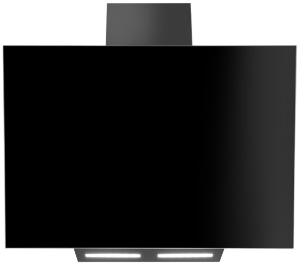 Witt Veggháfur 60cm svart gler