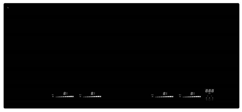 Image of Witt Spanhelluborð 88cm hvít lýsing