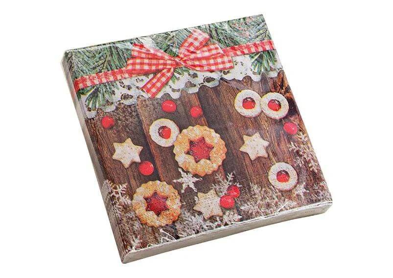 Image of Wurm Jólaservéttur, jólasmákökur 33x33cm