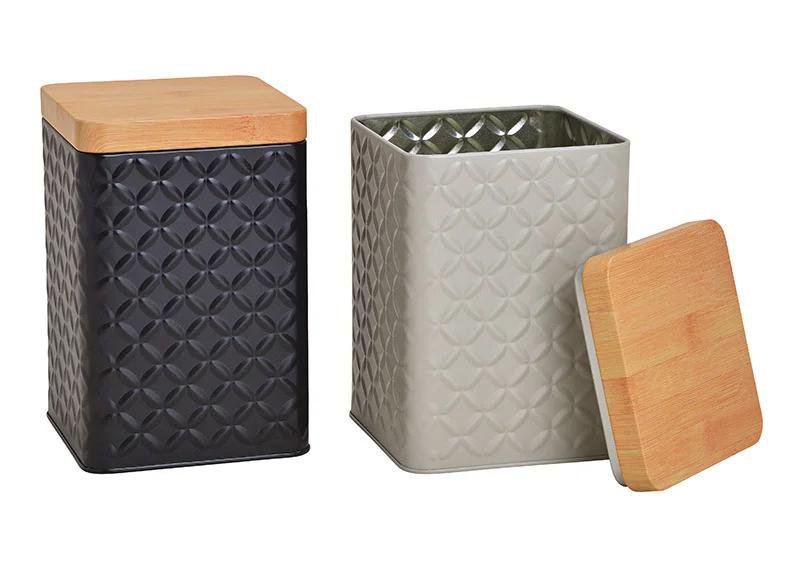 Wurm Box málmur svart/grátt 10x16cm