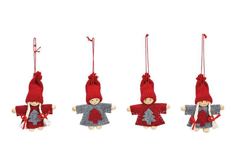 Image of Wurm Filt jólabarn, hangandi 1stk.