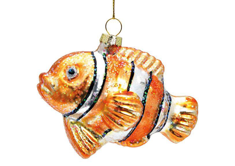 Image of Wurm Upphengi á jólatré, fiskur appelsínugulur