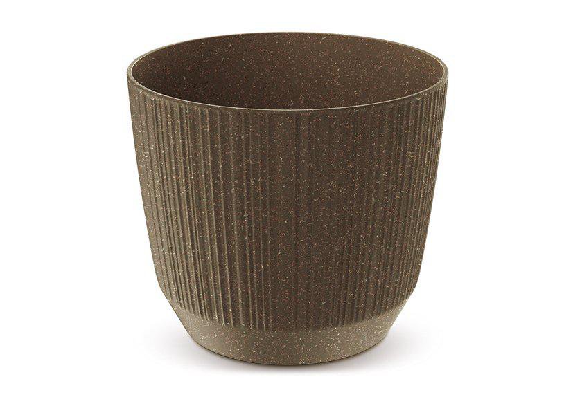 Image of Wurm Blómapottur h:12cm 1,4ltr eco plast brown