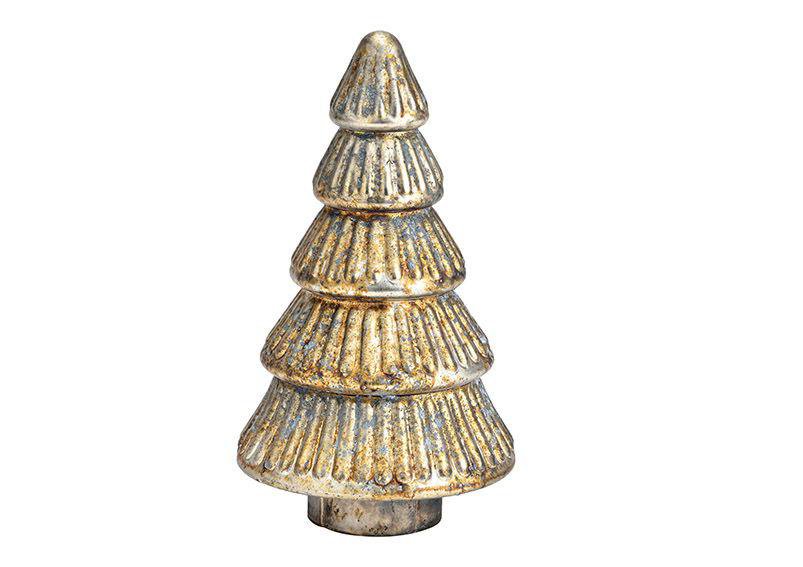 Wurm Jólatré gler 18cm antík gull