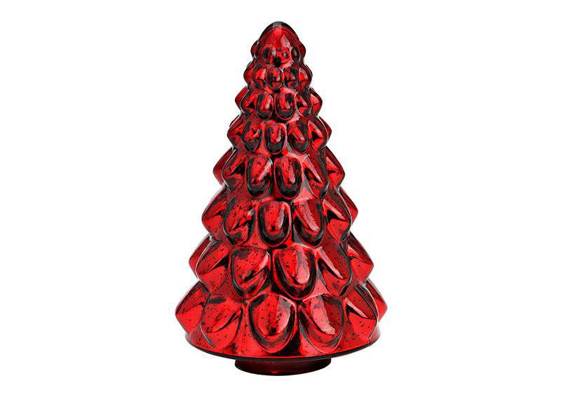 Image of Wurm Jólatré gler 23cm rautt