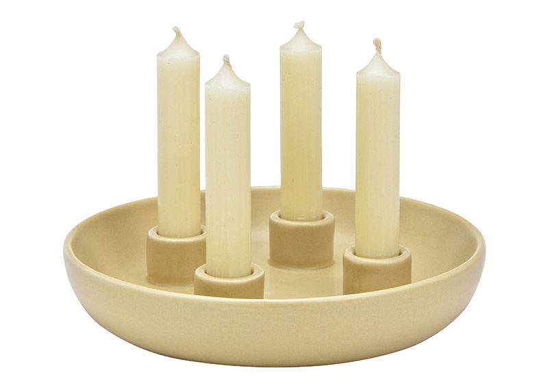 Wurm Kertastjaki fyrir 4 kerti kringlóttur ö21cm beige