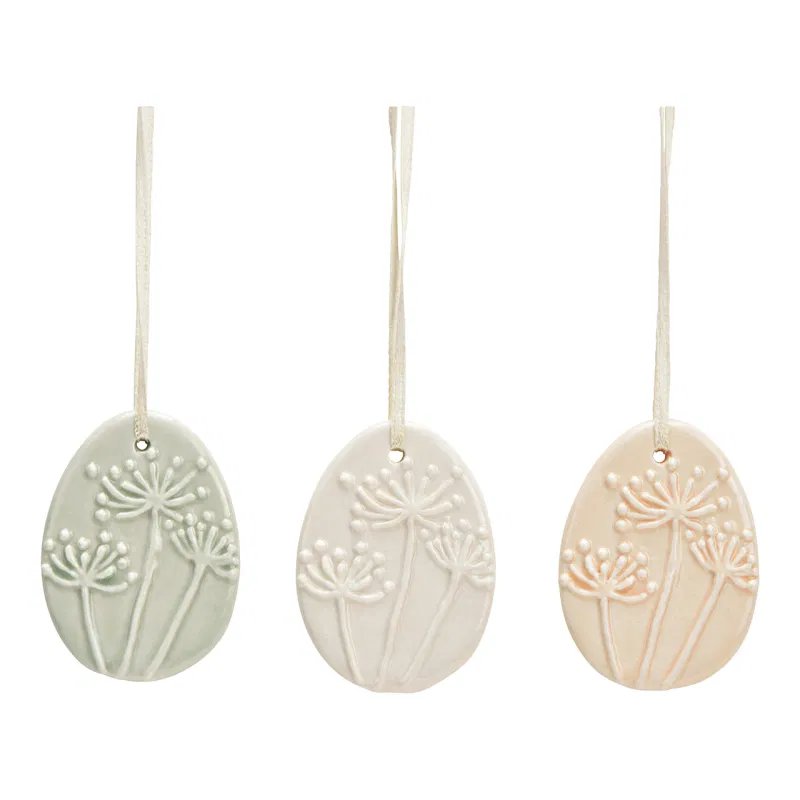 Image of Wurm Páskaegg upphengi 4x6cm 3 mism litir 1stk