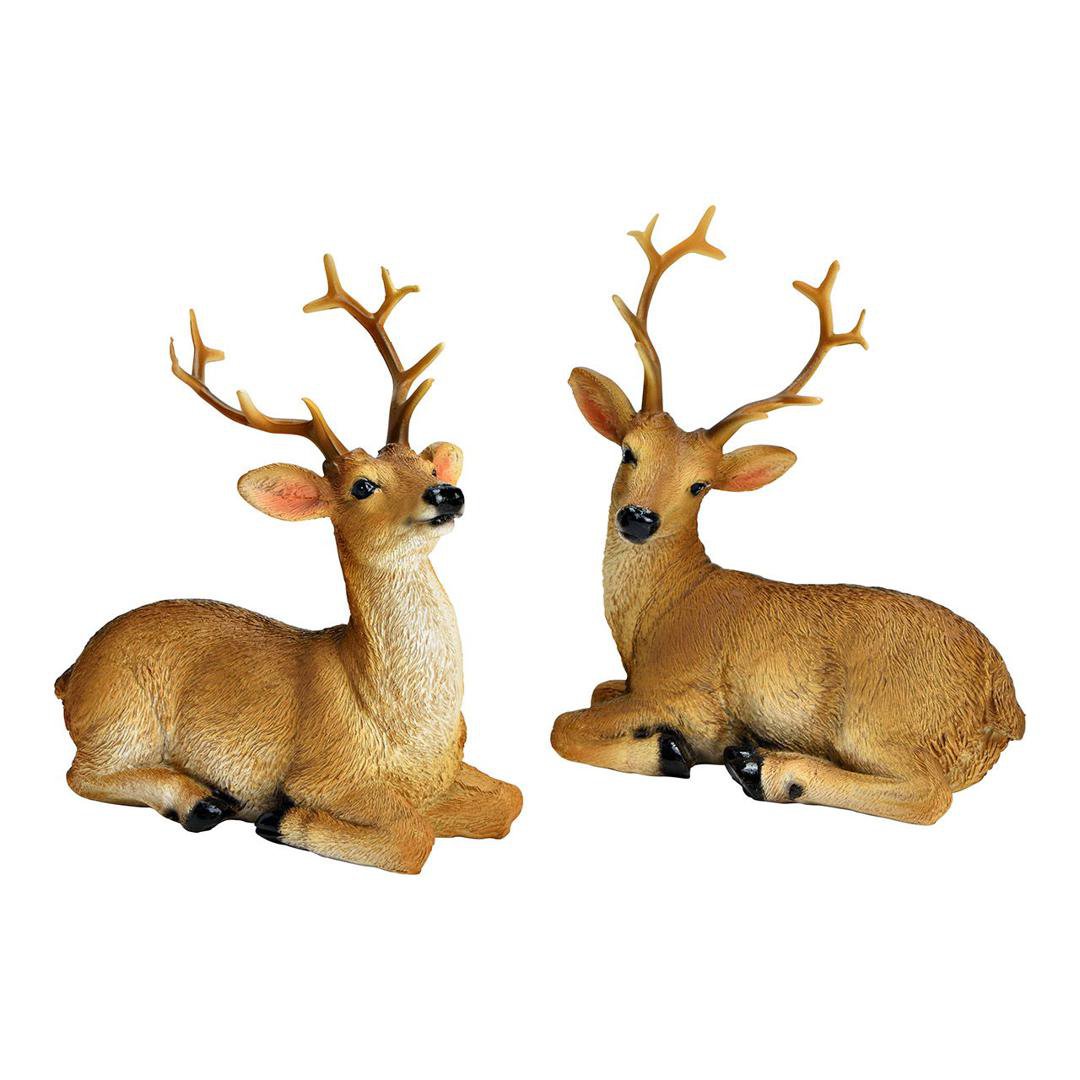 Image of Wurm Hreindýr liggjandi 11x12x5cm 2mism