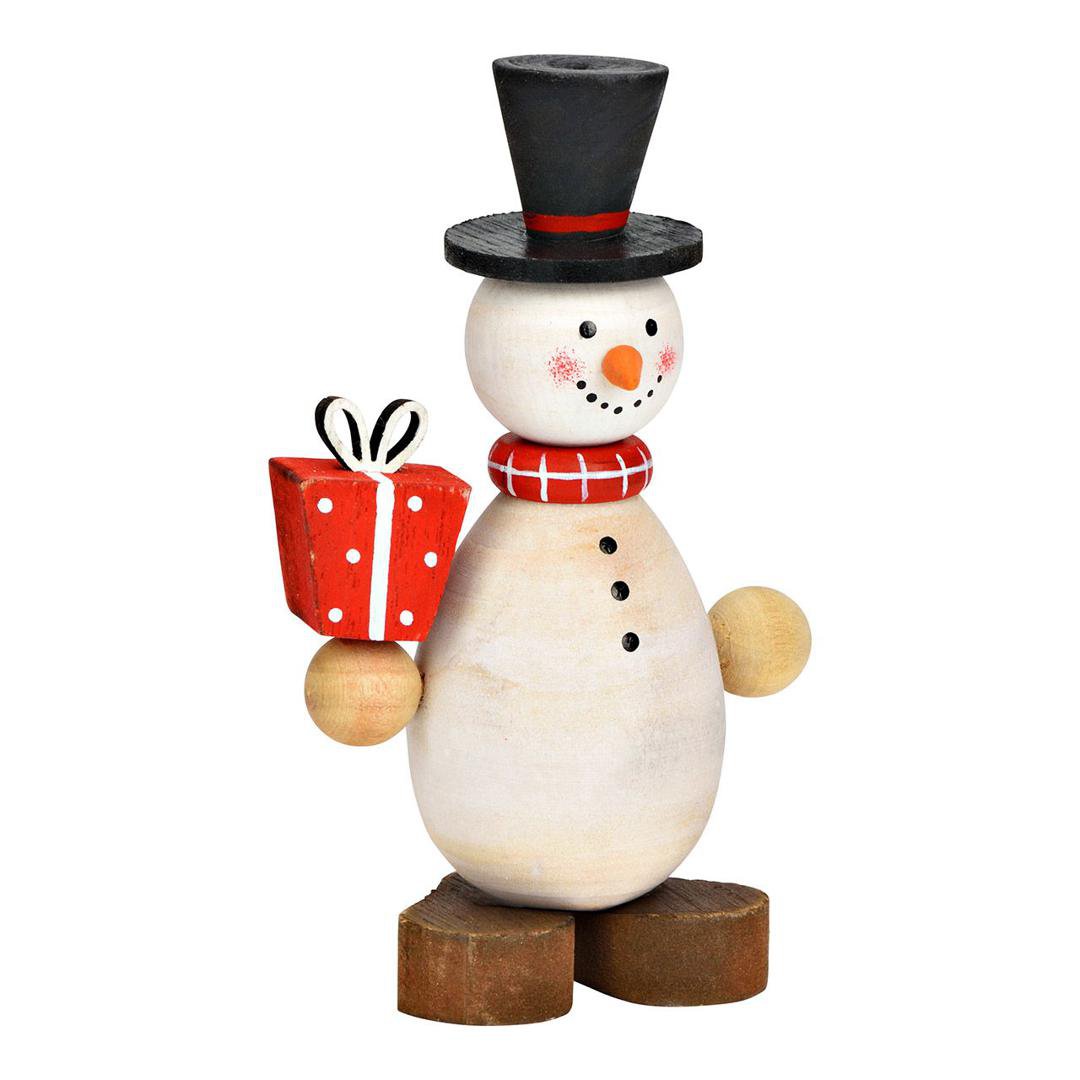 Image of Wurm Snjókarl stytta viður 12cm