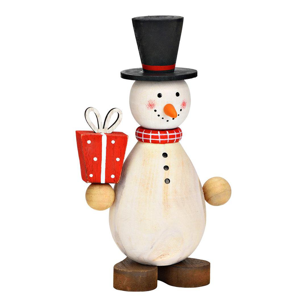 Image of Wurm Snjókarl stytta viður 16cm