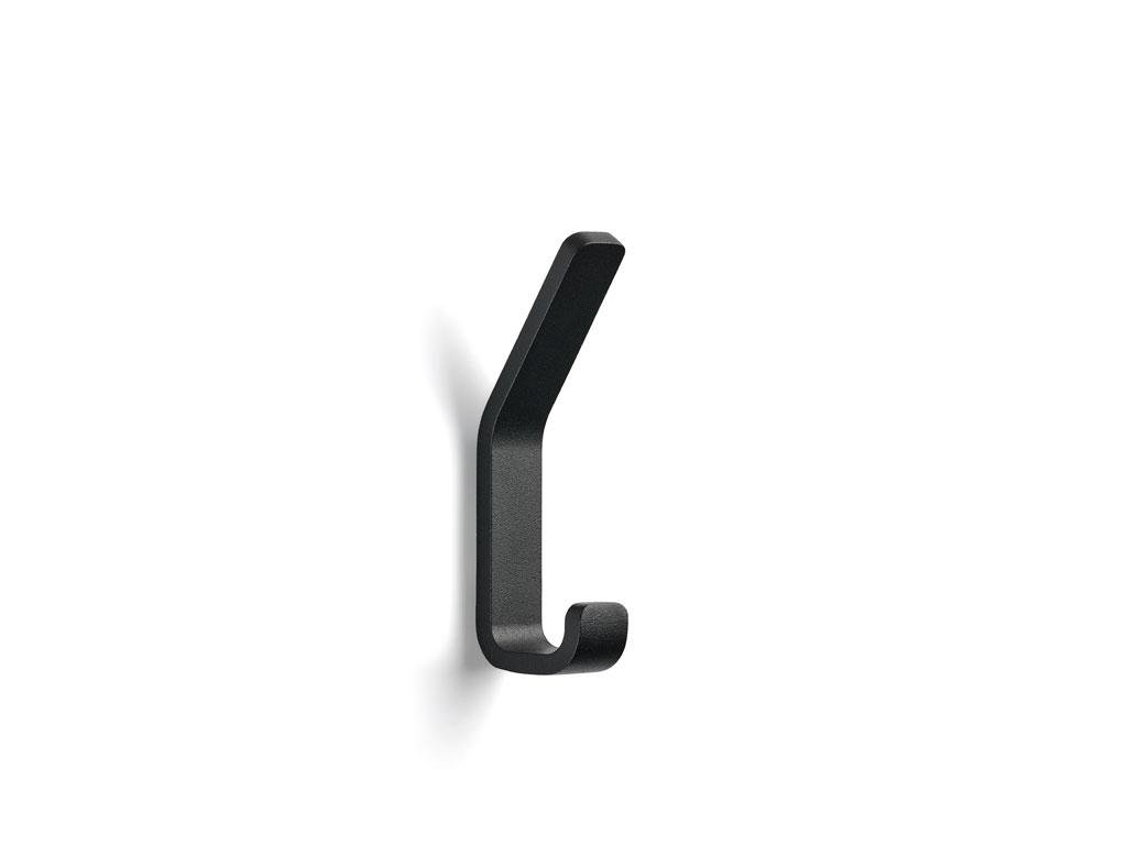 Zone Rim snagi á vegg tvöfaldur 11.5cm black