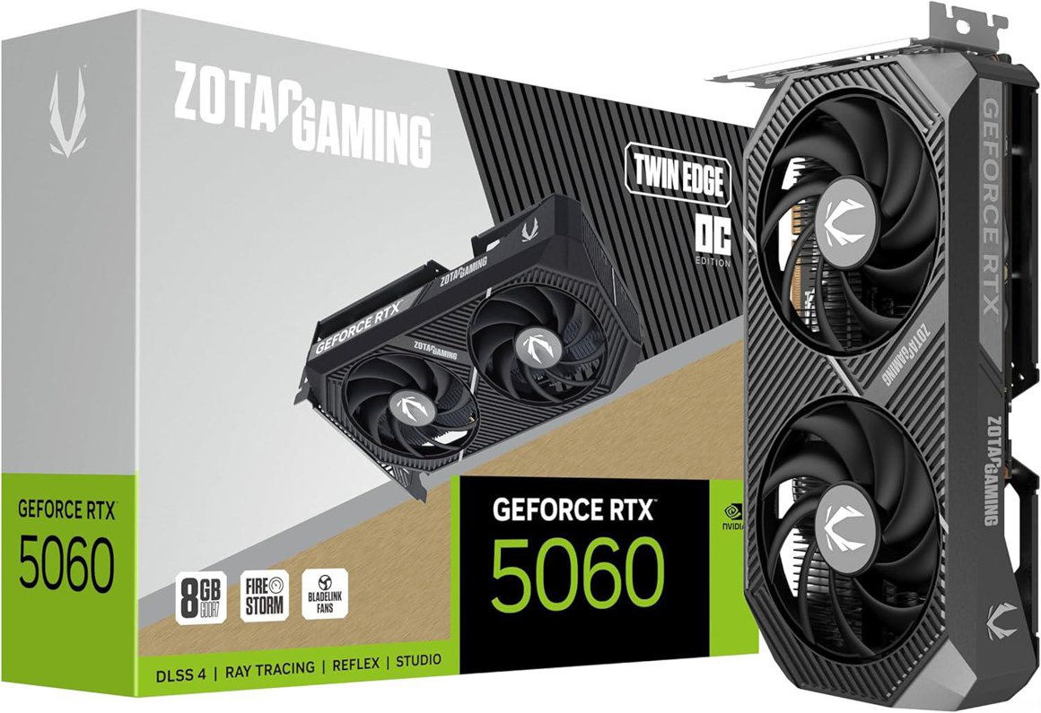 Image of Zotac RTX5060 Twin Edge OC skjákort 8GB GDDR7