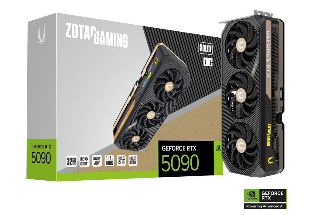 Image of Zotac RTX5090 Solid OC skjákort 32GB GDDR7