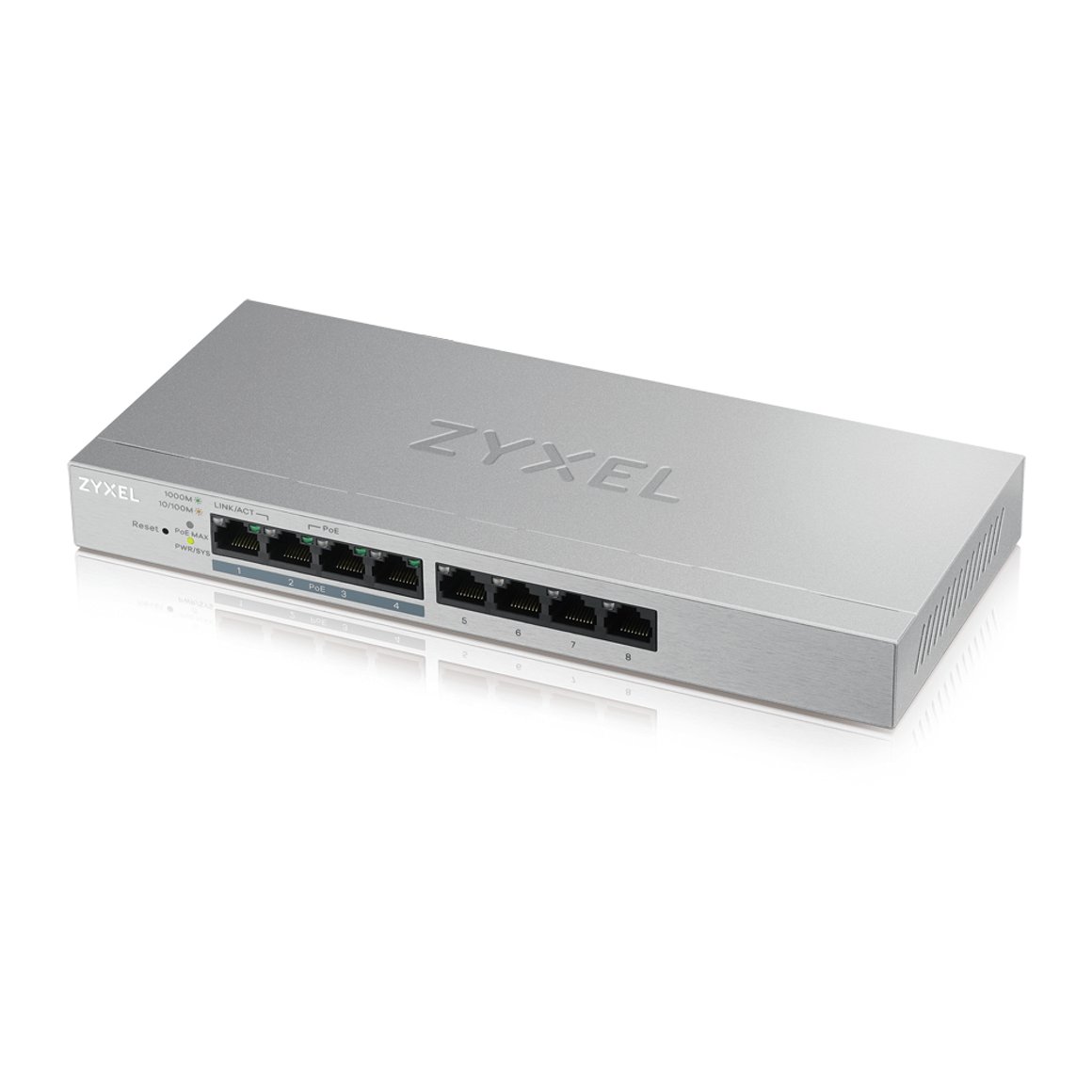 Image of Zyxel GS1200 v3 8P/4P PoE+ 8 tengja Managed Switch